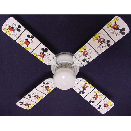 CEILING FAN DESIGNERS Ceiling Fan Designers 42FAN-DIS-DMMW Disney Mickey Mouse no.2 Ceiling Fan 42 in. 42FAN-DIS-DMMW